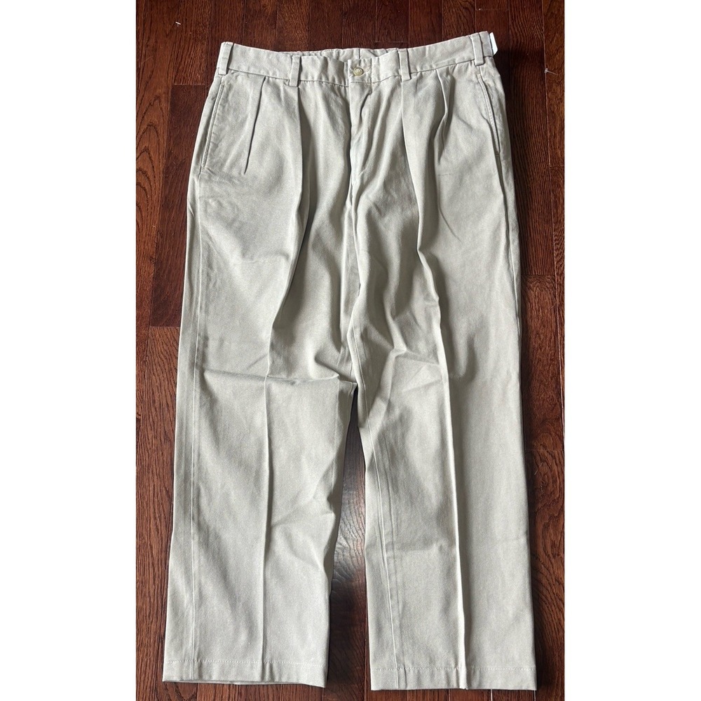 NWT Ben Silver Brooklyn Britches Hertling Chinos‎ Made in USA Pleated 37x29